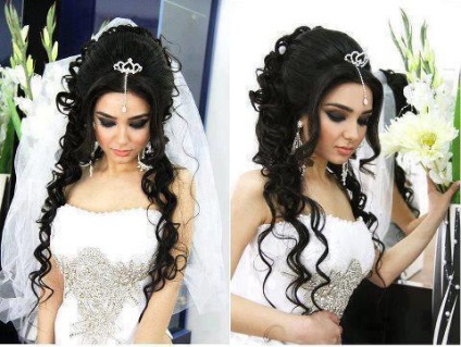 Coafuri de mireasa cu tiara (coafura) Coafuri de mireasa cu diadema