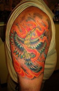 Phoenix tatuaj - 50 Imagine (tatuaj Phoenix pe spate) Phoenix Tattoo - Foto 50