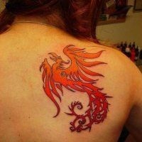 Phoenix tatuaj - 50 Imagine (tatuaje Phoenix pentru fete.) Phoenix Tattoo - Foto 50