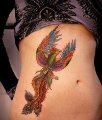 Phoenix tatuaj - 50 Imagine (tatuaj Phoenix pe de o parte) Phoenix Tattoo - Foto 50