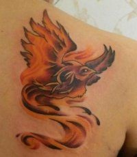 Phoenix tatuaj - 50 Imagine (tatuaj Phoenix pe spate) Phoenix Tattoo - Foto 50