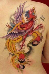 Phoenix tatuaj - 50 Imagine (tatuaj Phoenix pe picior) Phoenix Tattoo - Foto 50