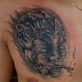 Măști tatuaj (tatuaj piept Man) măști tatuaj