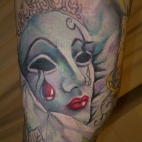 măști de tatuaje (om rău masca) măști tatuaj