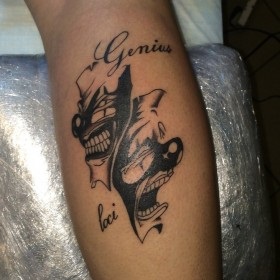 Măști de tatuaje (Shin Mask Man) măști tatuaj