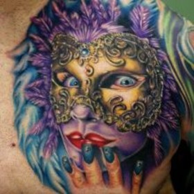 Măști de tatuaje (Shin Mask Man) măști tatuaj