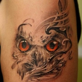 păsări de tatuaje (fete Owl Tattoo) tatuaj păsări