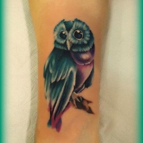 păsări de tatuaje (fete Owl Tattoo) tatuaj păsări