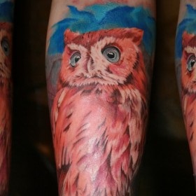păsări de tatuaje (fete Owl Tattoo) tatuaj păsări