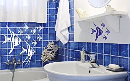 Stencil pentru pereti din baie (36 poze) cum se transforma o camera cu ajutorul etichetelor (o vopsea acrilică specială) Stencil pentru pereti din baie (36 poze) cum sa transforme spatiul cu autocolante