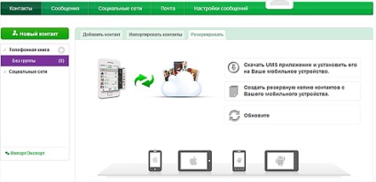 capabilități UMS megafon și caracteristici ale aplicației