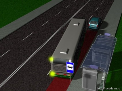 Da drumul frunze de autobuz de la o stație (drum) Dă drumul cu autobuzul pleacă de la o stație