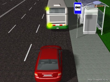 Da drumul frunze de autobuz de la o oprire (oprire) Dă drumul cu autobuzul pleacă de la o stație