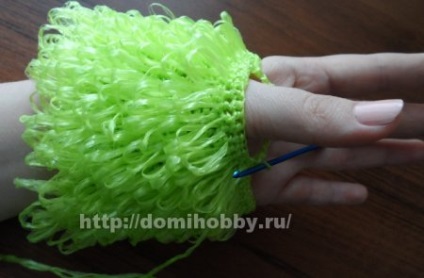 mănuși cu un deget de tricotat croșetat washcloths (bare bucle lungi) mănuși cu un deget de tricotat croșetate Burete
