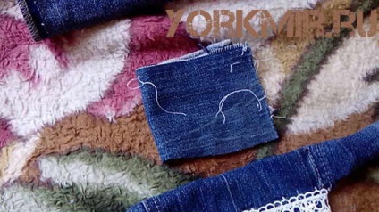 Fusta pentru câinele cu propriile sale mâini din denim (fusta) Fusta pentru câine cu mâinile denim lui