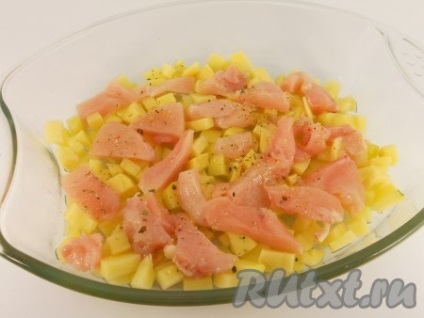 Caserola cu legume de pui și - reteta cu fotografii (pui) Caserola cu legume de pui și - reteta cu o fotografie