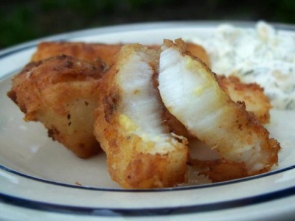 reteta Prăjită calcan pește (prăjit) Fried reteta de pește halibutul