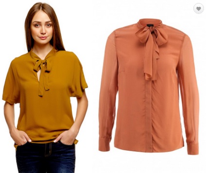 Bluza cu un arc - bluze (cum de a lega un arc pe bluza ei) Bluza cu un arc - bluze