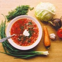 Borsul într-o oala sub presiune (supă) Borsul într-o oala sub presiune