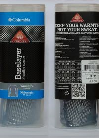 Columbia omni-căldură (lenjerie de corp termică Columbia Omni-Heat) Columbia omni-căldură