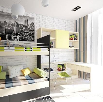 Design camera unui copil pentru doi băieți (30 poze) (Design) Design camera unui copil pentru doi băieți (30 poze)