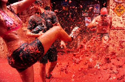 Festivalul - La Tomatina - Spania - știri în imagini (Tomatina) Festivalul - La Tomatina - Spania - știri în imagini