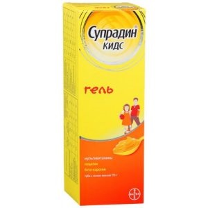 Instrucțiuni de utilizare a medicamentului Supradin Kids (Copii) Instrucțiuni de utilizare a medicamentului Supradin Copii