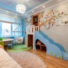 Pendulând în fotografiile interioare ale apartamentului, agățat leagăn, leagăn pentru copii (apartamente) Pendulând în fotografiile interioare ale apartamentului, agățat leagăne, Teeter
