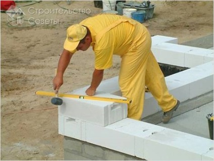 Cum de a pune blocuri de gaze cu silicat - de stabilire Blocuri de siliciu (unități) Cum de a pune blocuri de silicat de gaze - de stabilire a blocurilor de silicat