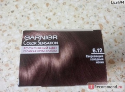păr vopsea de culoare senzație de culoare garnier de lux - «Garnier spumant Mocha rece (senzație) păr vopsea de culoare senzație de culoare garnier de lux - «Garnier Mocha rece spumante