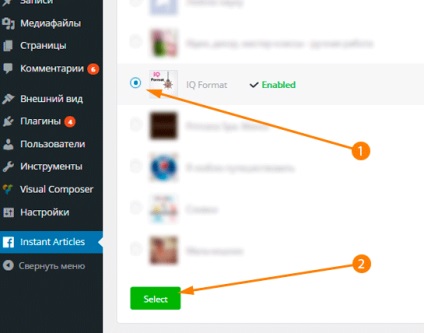 Instant articol facebook cum să stabilească și să publice (Apăsați butonul verde) Instant articol facebook cum să stabilească și să publice