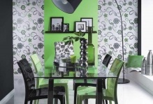 Wallpaper în design de fotografie bucătărie pentru un interior mic, lipirea pereți (pereți), Wallpaper în design de fotografie bucătărie pentru o mică pereți interiori filmați