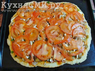 Pizza cu ciuperci si carne de pui (pizza cu ciuperci si reteta de pui cu fotografie) Pizza cu ciuperci și pui