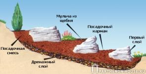 Recomandări pentru construirea de gradina de rock - puncte importante (acoperite rapid cu mușchi, licheni) Recomandări pentru construirea de gradina de rock - puncte importante