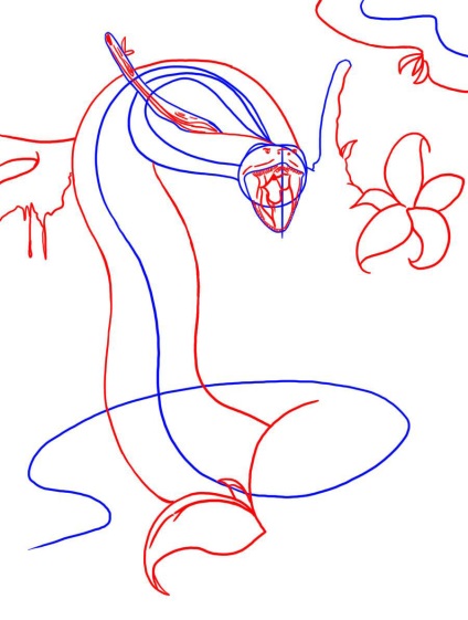Desen șarpe Anaconda (șerpi) Desen șerpi anaconda