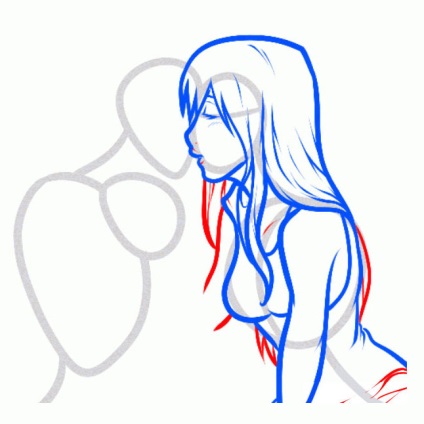 Desen anime cuplu amoros (anime) Desen cuplu iubitor Anime