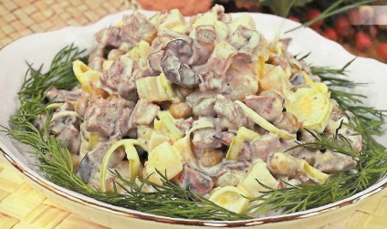 Salata cu ciuperci și șuncă rețete marinate și fierte ciuperci (ciuperci) Salata cu ciuperci și șuncă rețete ciuperci marinate și fierte