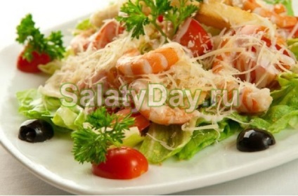 Salata cu creveți și ananas - retete delicioase cu fotografii și video (ananas salata de creveți) Salata cu creveți și ananas - retete delicioase cu fotografii și video
