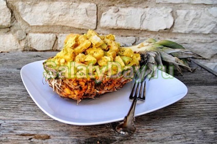 Salata cu creveți și ananas - retete delicioase cu fotografii și video (ananas) Salata cu creveți și ananas - retete delicioase cu fotografii și video