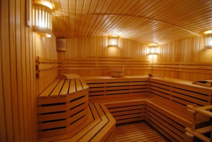 Sauna la subsolul casei (poze)