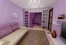 imagini Liliac camera de interior în nuanțe de design, culoare in camera, designul și combinația cu pereți gri (living) imagini Liliac camera de interior în nuanțe de design, culoare în cameră, designul și combinația cu pereți gri