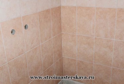 De stabilire gresie în baie cu mâinile lor - stroymasterskaya (stivuire) De stabilire gresie în baie cu mâinile lor - stroymasterskaya