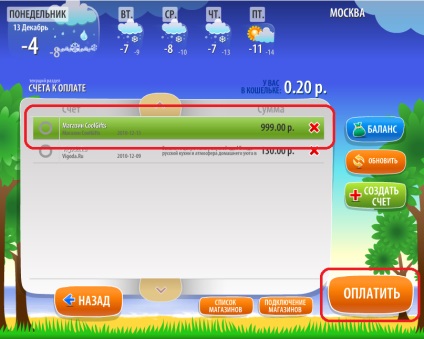 Factura pentru achiziția (QIWI Wallet poate) Factura pentru achiziționarea de