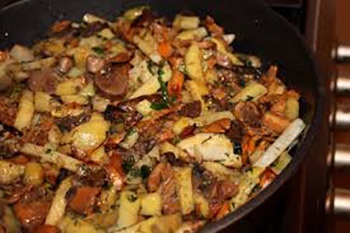 Cartofi prăjiți cu retete ciuperci cu fotografii, de gătit, hârtie (prăjit) Cartofi prăjiți cu retete ciuperci cu fotografii, de gătit, articol