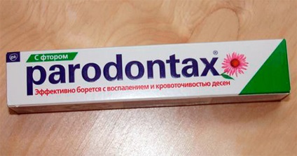 paradontaks pastă de dinți (parodontax) comentarii, un preț și instrucțiuni de utilizare