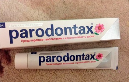 paradontaks pastă de dinți (parodontax) comentarii, un preț și instrucțiuni de utilizare