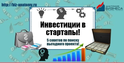 Investiția în mecanismul de start-up și perspectivele pentru profit (investiții) Investiția în mecanismul de start-up și perspectivele pentru profit