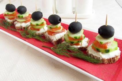 retete Canape cu fotografii (tartine) rețete Canape cu fotografii