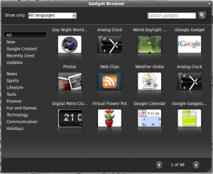 Prezentare generală sisteme Gadget gDesklets Ubuntu, gadget-uri Google și Screenlets - ubuntizm pentru