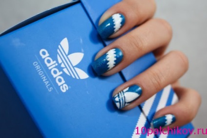 Design Adidas pe unghii - cuie Adidas - poloneză site Moon manichiura (site) Design Adidas pe unghii - cuie adidas - site-ul polonez luna manichiura